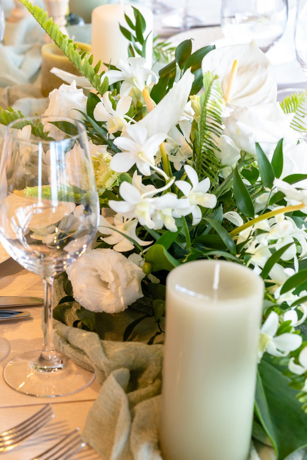 大人な雰囲気　グリーン＆ホワイト