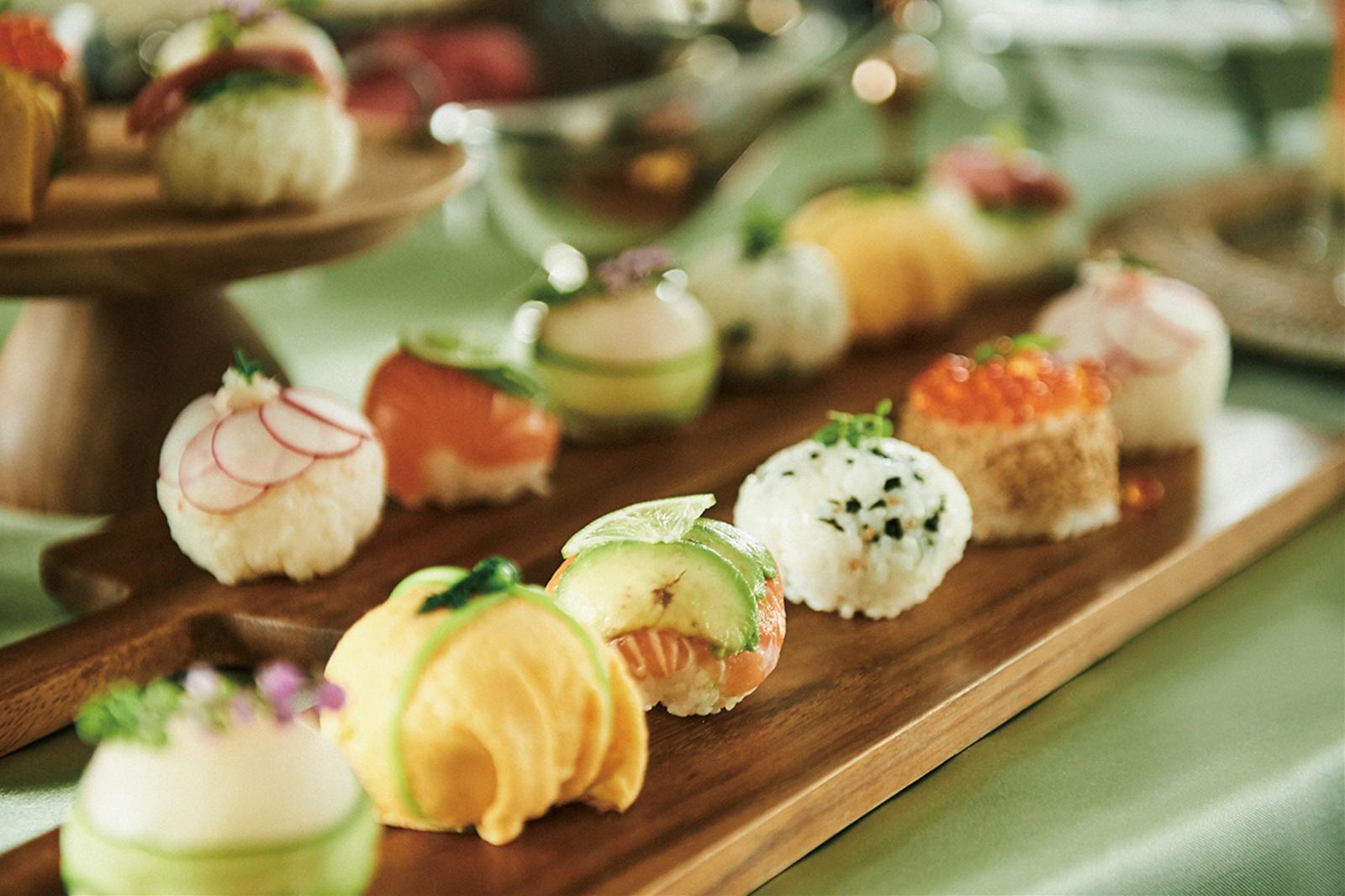 手毬寿司ビュッフェは年齢性別問わず幅広いゲストから好まれる