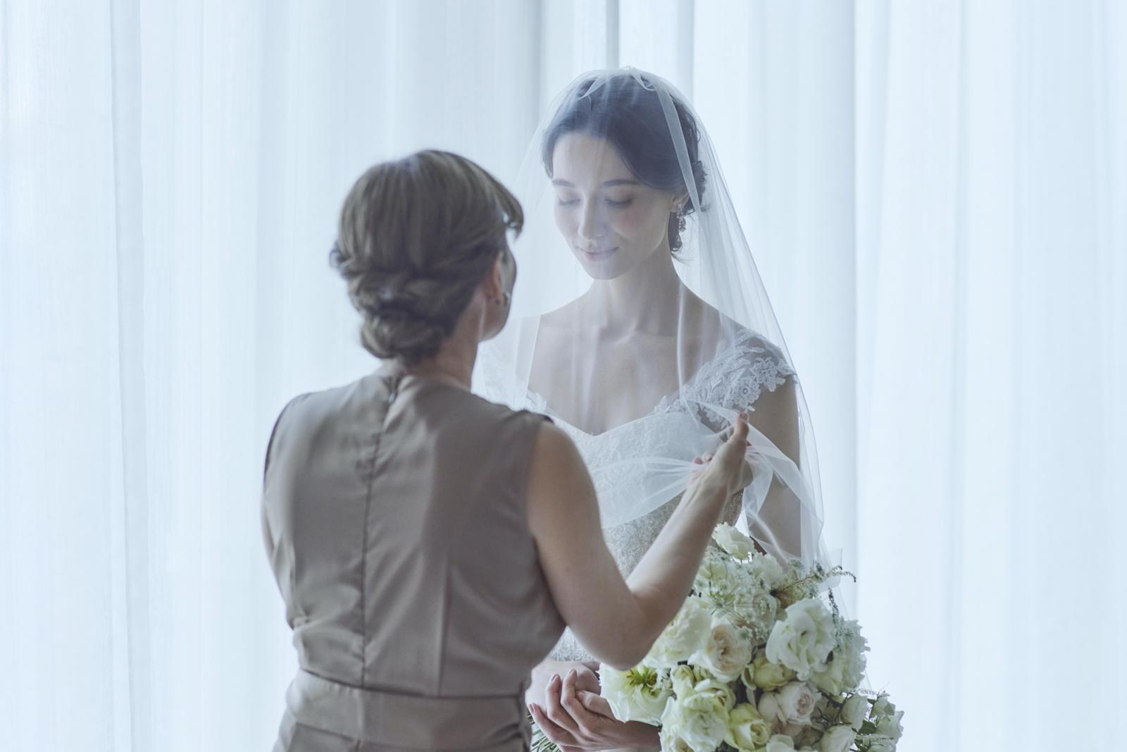 心温まる「ベールダウン」セレモニー