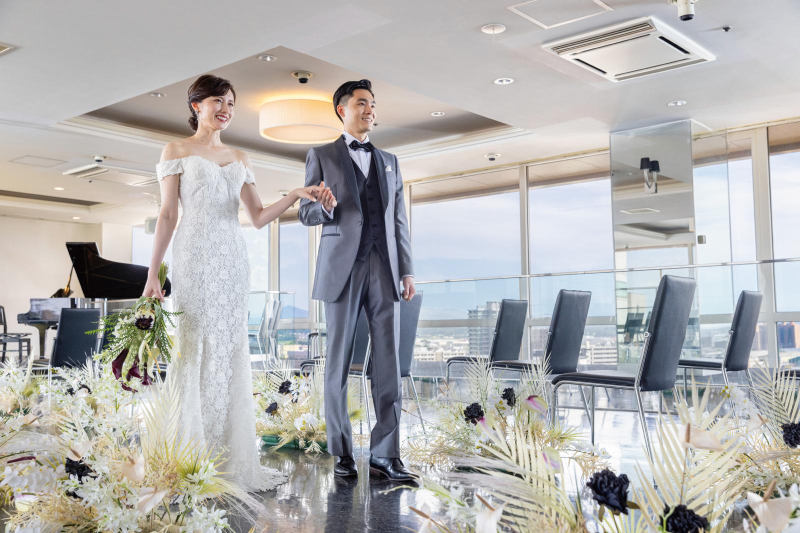 祝福の光がお二人を包みます