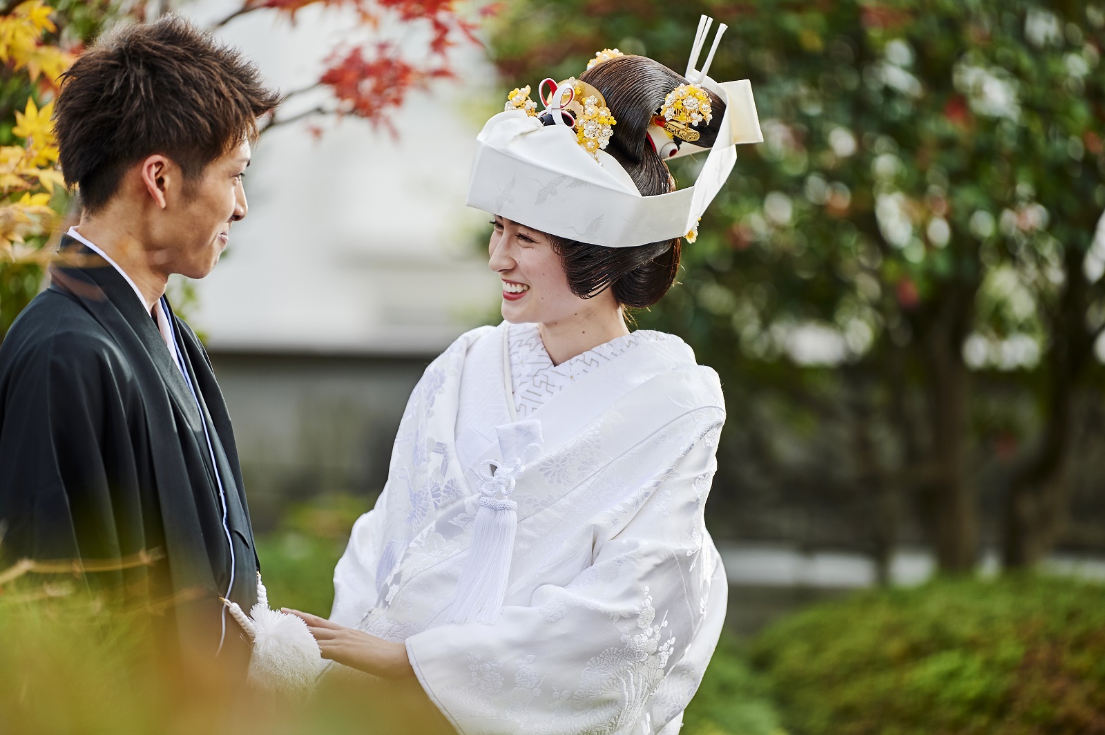 人気の撮影スポット。花嫁和装はもちろんドレスでの撮影もおすすめ