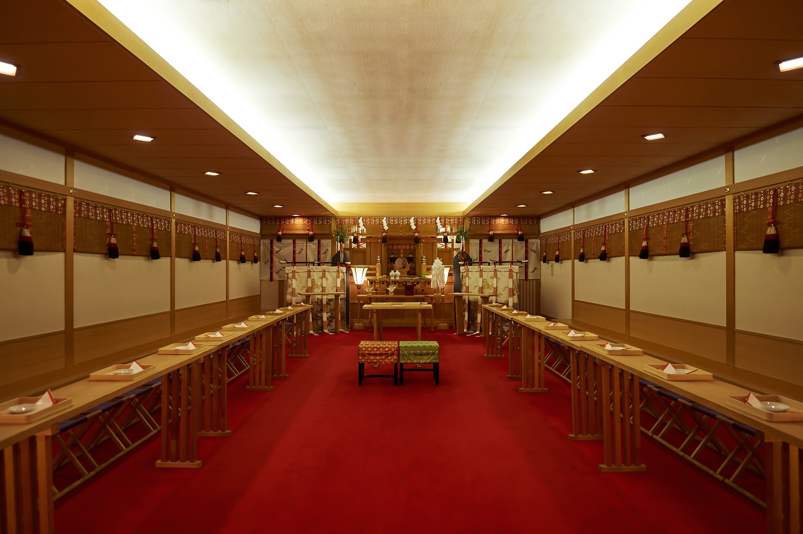 【最大50名着座】郡山の総鎮守「安積國造神社」と同じ神様を祭る館内神殿で、両家を結ぶ厳かな挙式を。