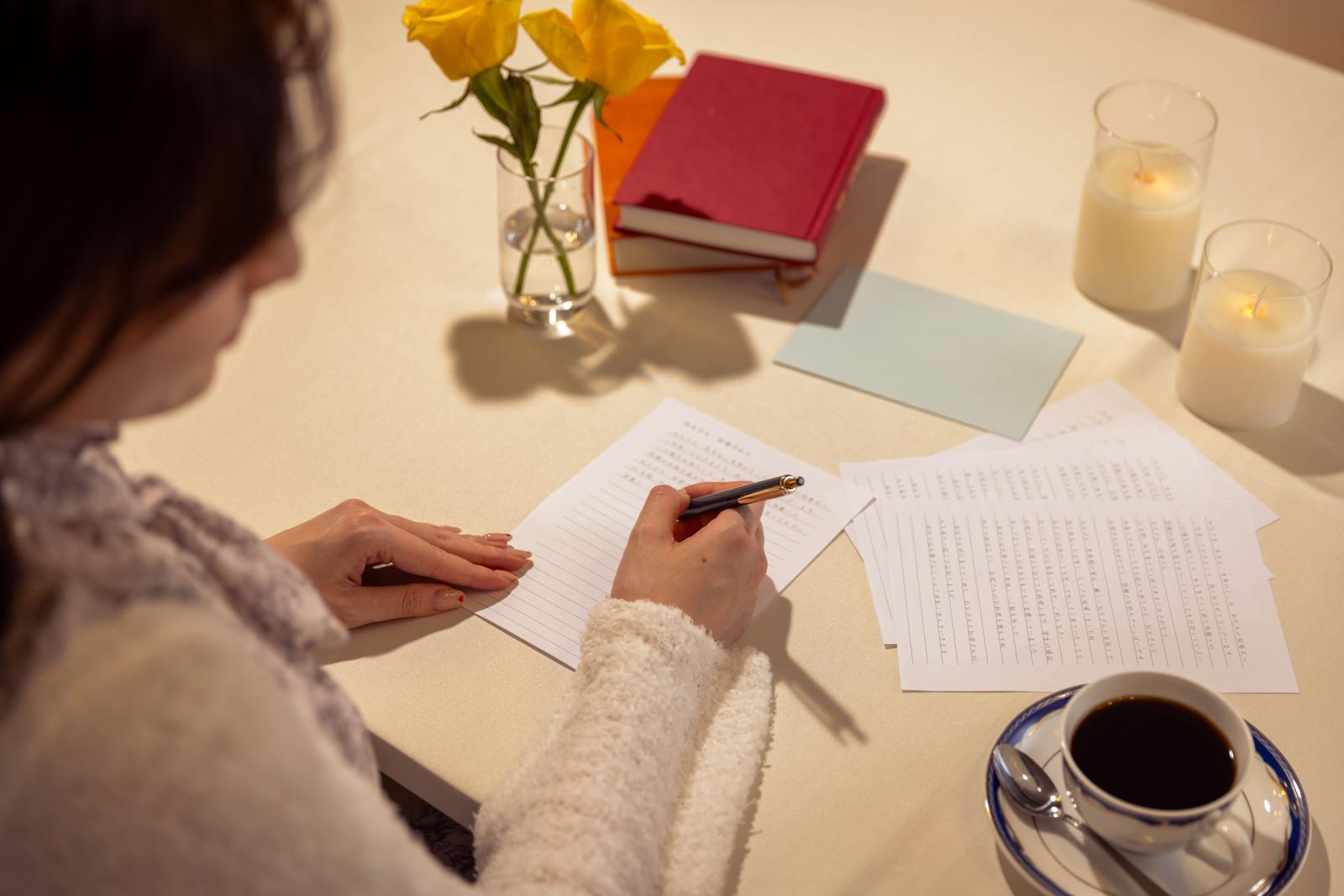 前日は結婚式に向けて最後の準備をしながらゆっくりと。