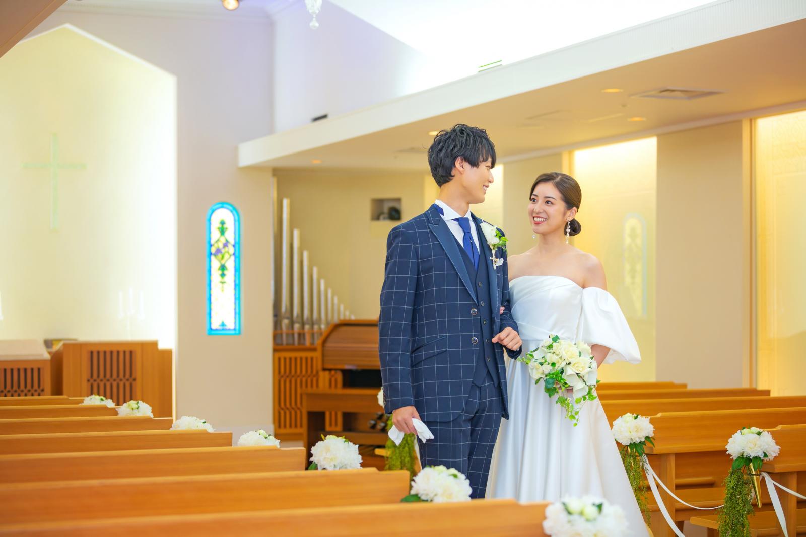 チャペルで前撮りも出来る