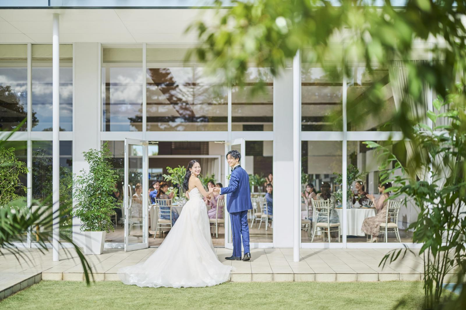 ガーデンからの入場も可能♪