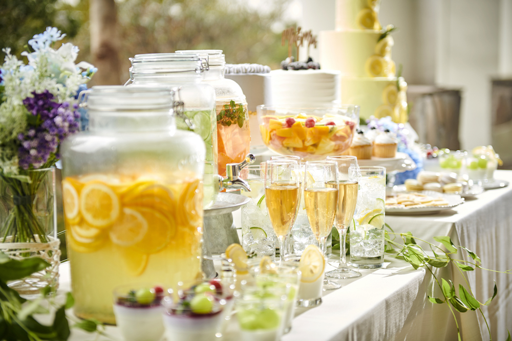 エリア最大規模の緑溢れるガーデンでデザートブッフェも可能♪