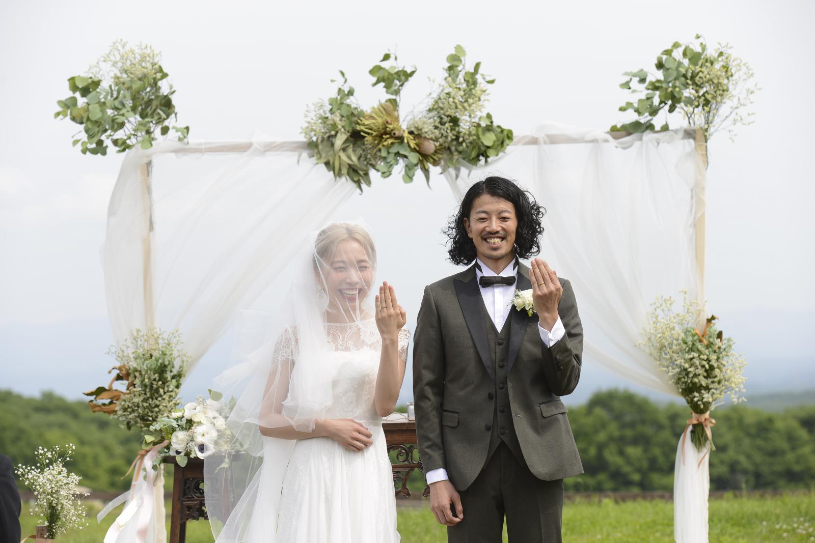 那須高原の大自然の中での誓いは他では味わえませんね