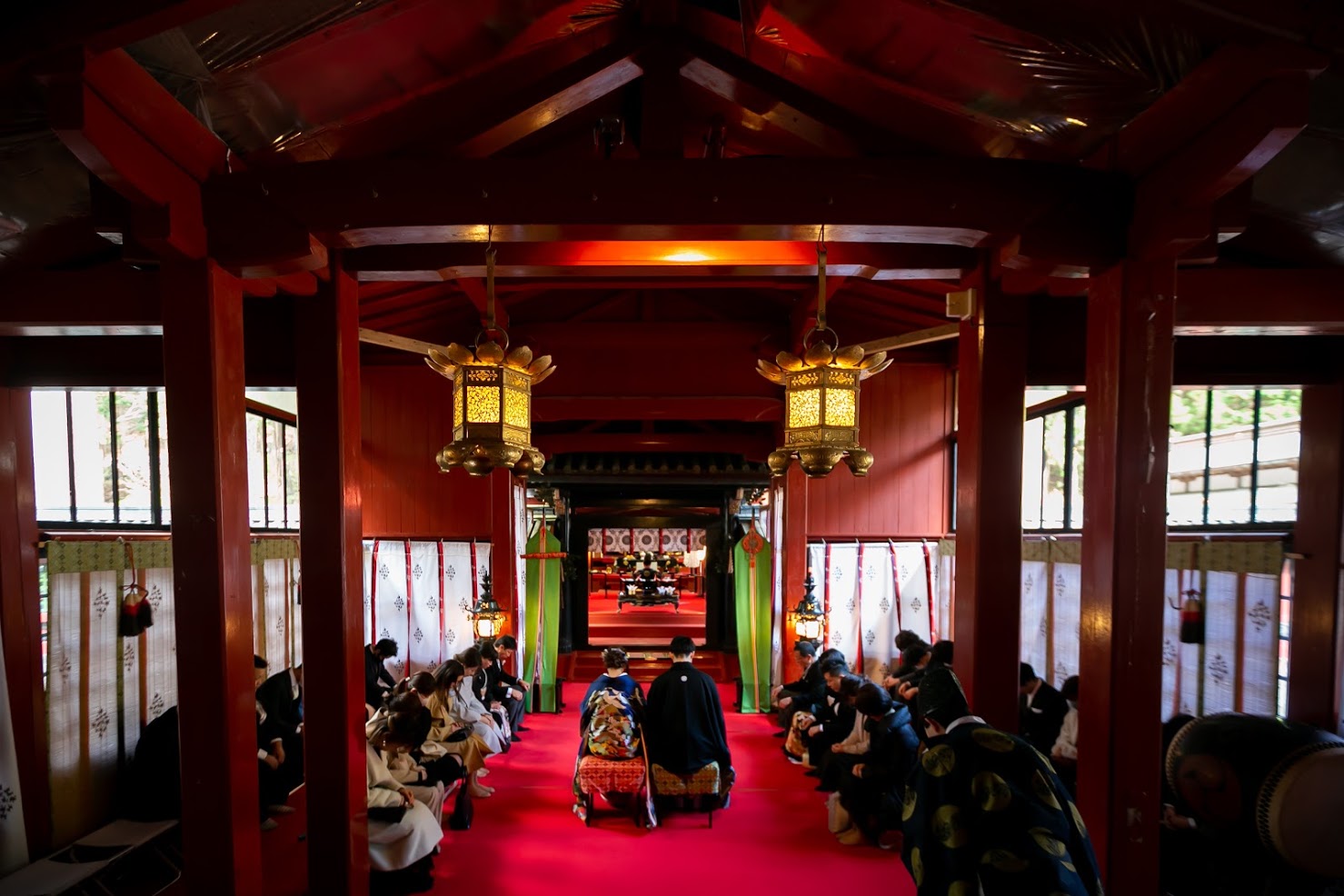 世界文化遺産登録「日光の社寺」の中で最も歴史深き縁結びの氏神様「日光二荒山神社　渡殿」での結婚式<br />
親族のみでなくご友人様の参列も可能。