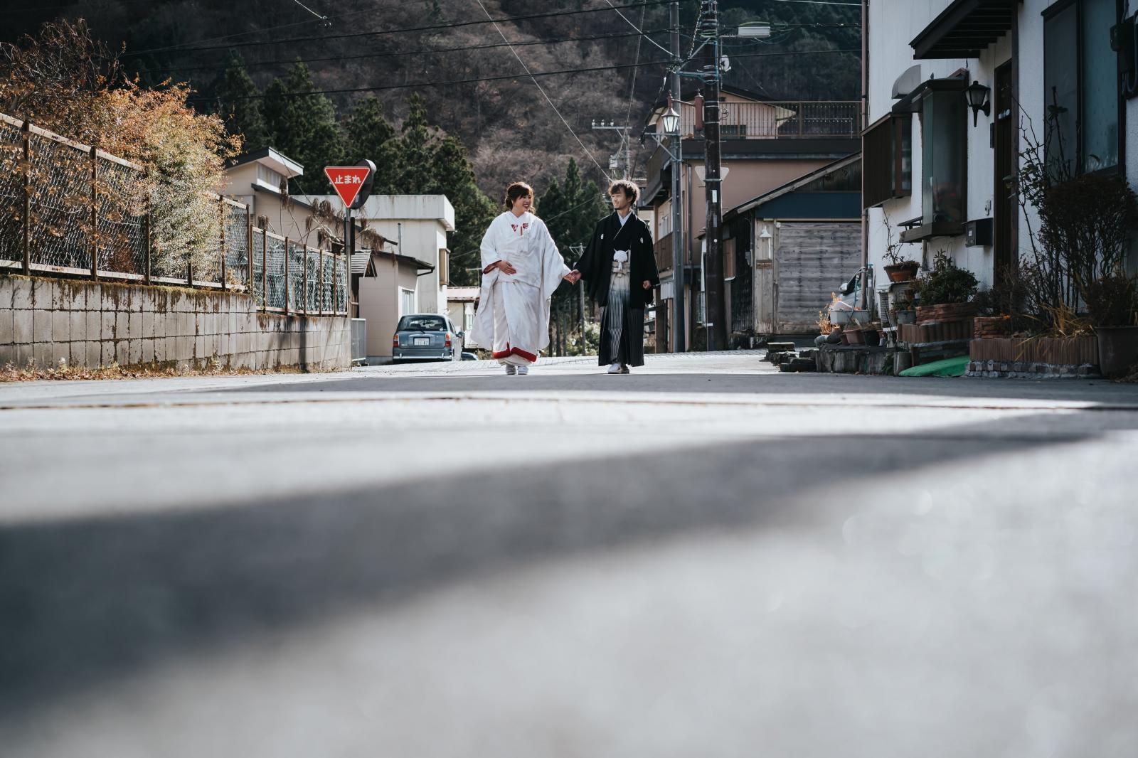 町ロケも人気です<br />
Photographerとお散歩フォト