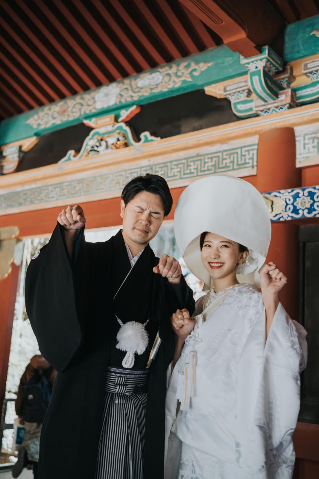 平和の象徴でもある国宝「眠り猫」<br />
結婚式の際のみに許された撮影スポット