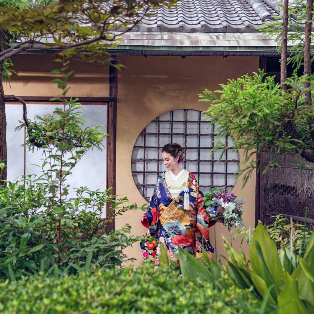<本格フレンチで和婚が叶う！>四季を感じる美食会×庭園散策