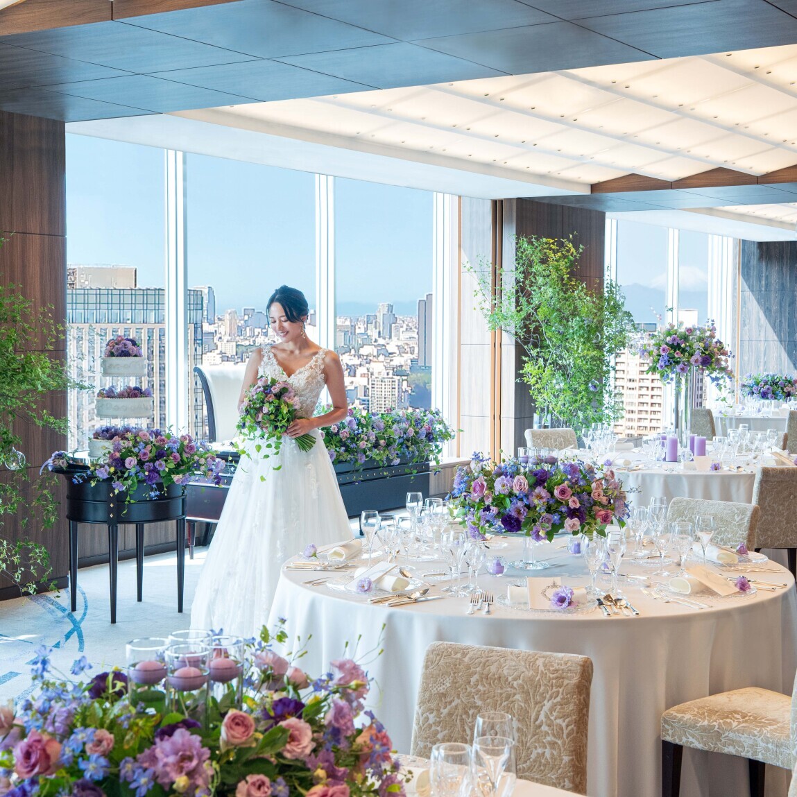 【少人数～60名様まで◎】地上140m絶景スカイビュー&純白チャペル×豪華試食付