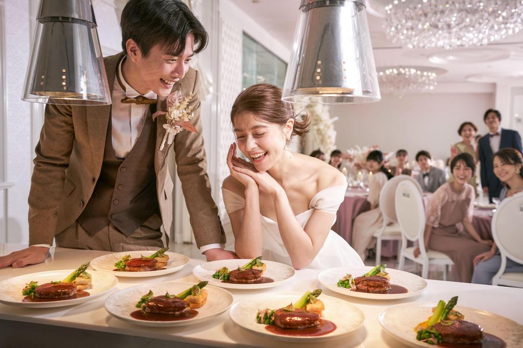 【料理重視の方必見】グループ総料理長自慢の厳選食材を使用した和洋折衷の豪華試食*