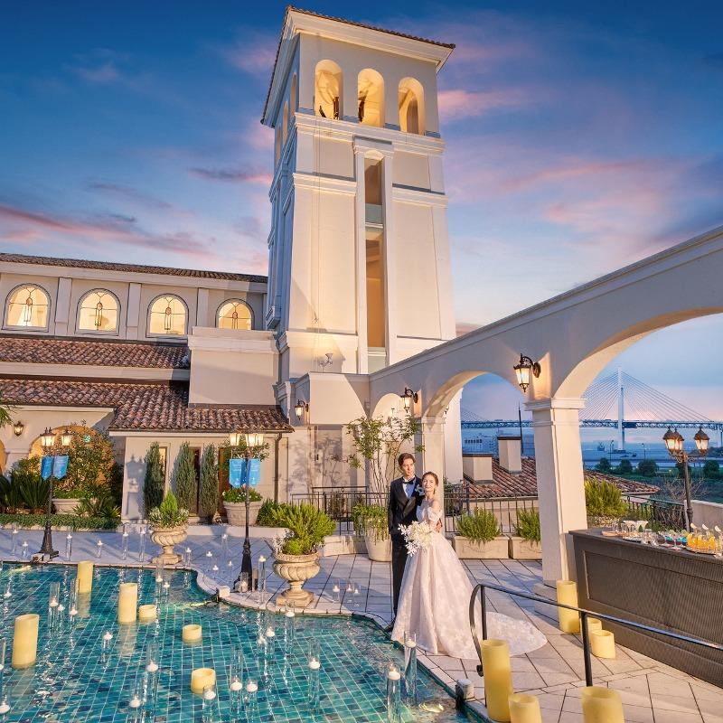 ＼初見学おすすめ／みなとみらい景色体験×感動挙式*コース試食