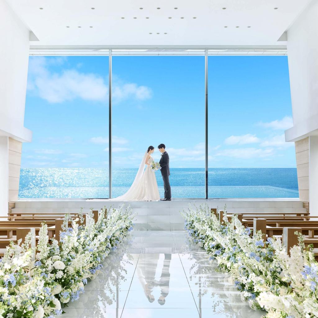 憧れ叶う◎衣装3着プレゼント》海×空の挙式＆和牛試食＆演出