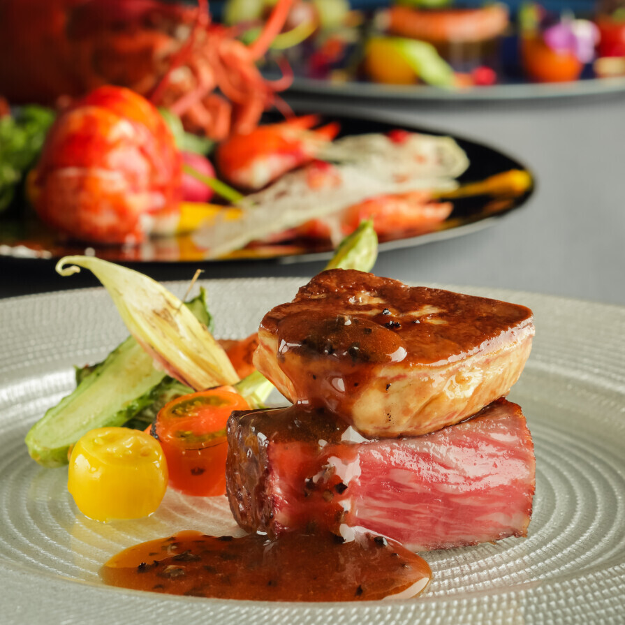 【お料理重視】＼1万Amazon券／霜降り特選牛×天然真鯛*極上の5万コース試食