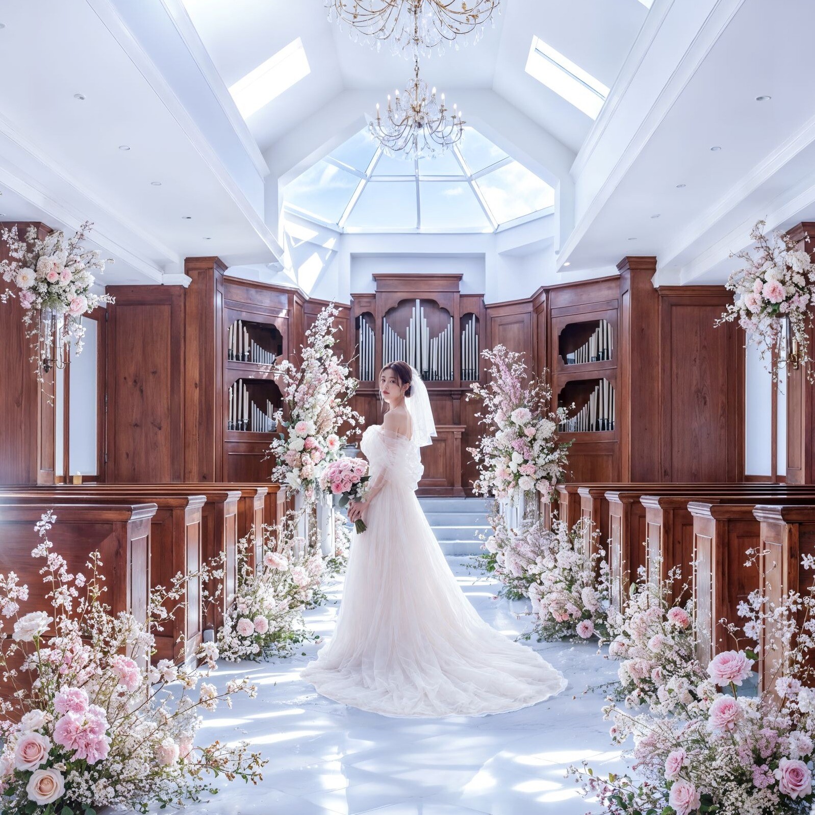 初見学にオススメ◎花嫁体験*新大聖堂＆会場見学×無料試食