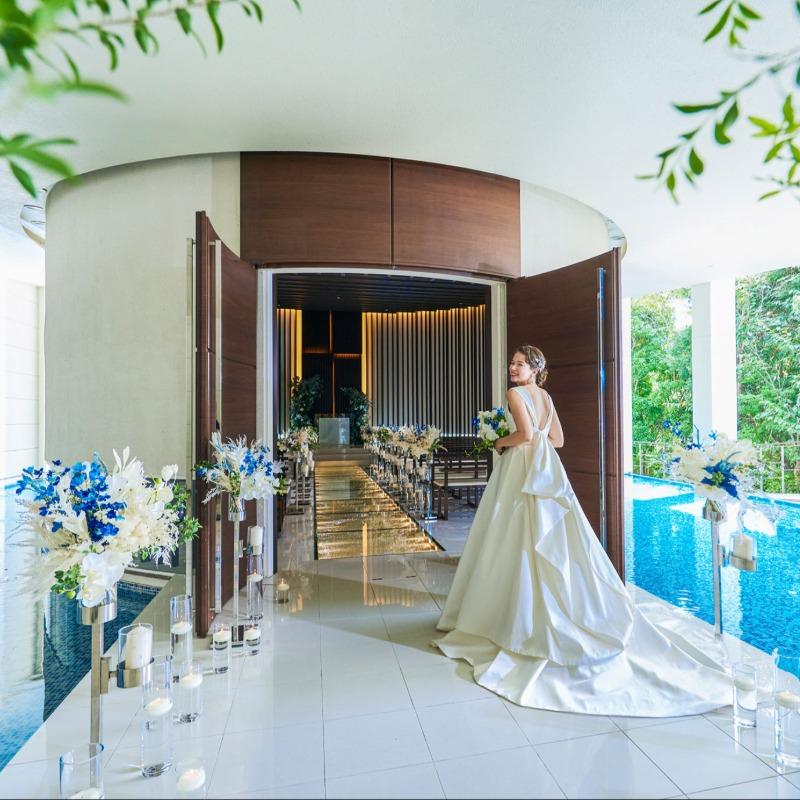 【憧れ花嫁ALL体験★Dress試着】運命の1着×輝く水上チャペル