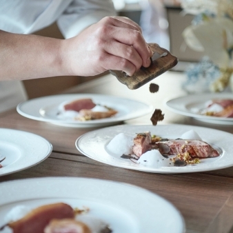 【料理重視◎】五感で味わう”和×フレンチ”＆Liveキッチン体験