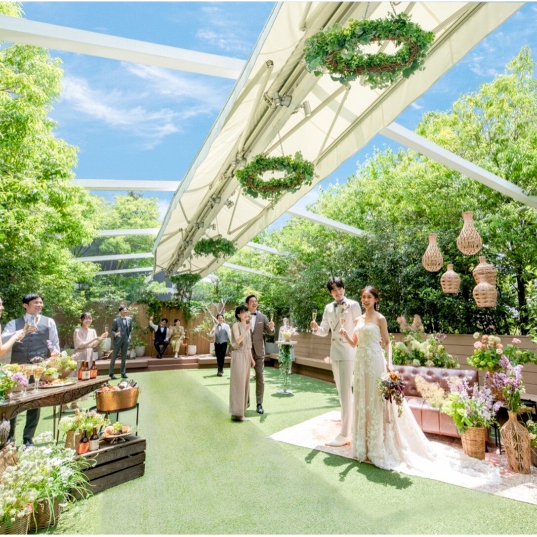 【憧れ花嫁体験★4万円ギフト×ガーデン演出×A5和牛試食×最大150万円特典】