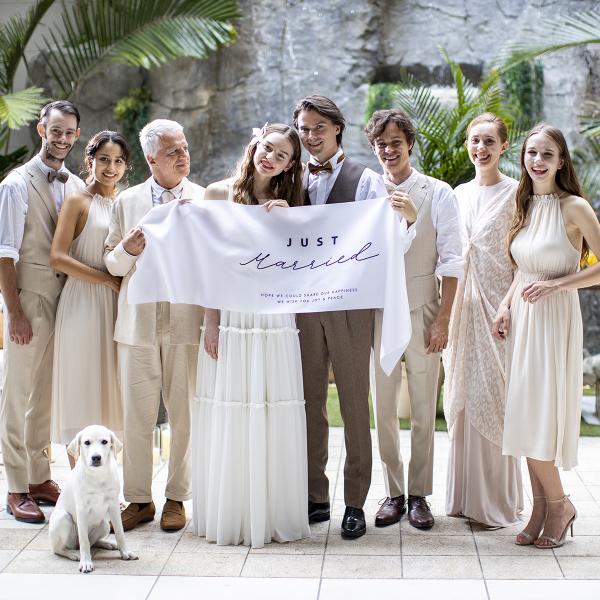 【ペット参加OK◎】水のチャペル×貸切リゾート体験×無料試食付