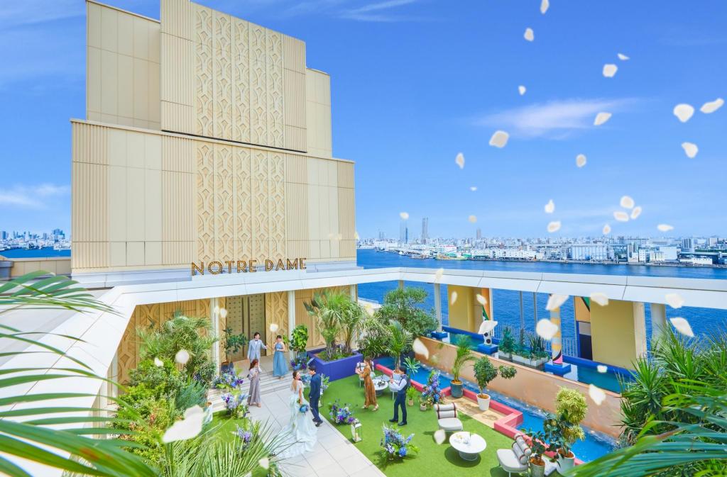 【大阪ONE花嫁人気】海と空を一望★絶景ガーデン挙式体験＆4万試食＜ドレス試着＞