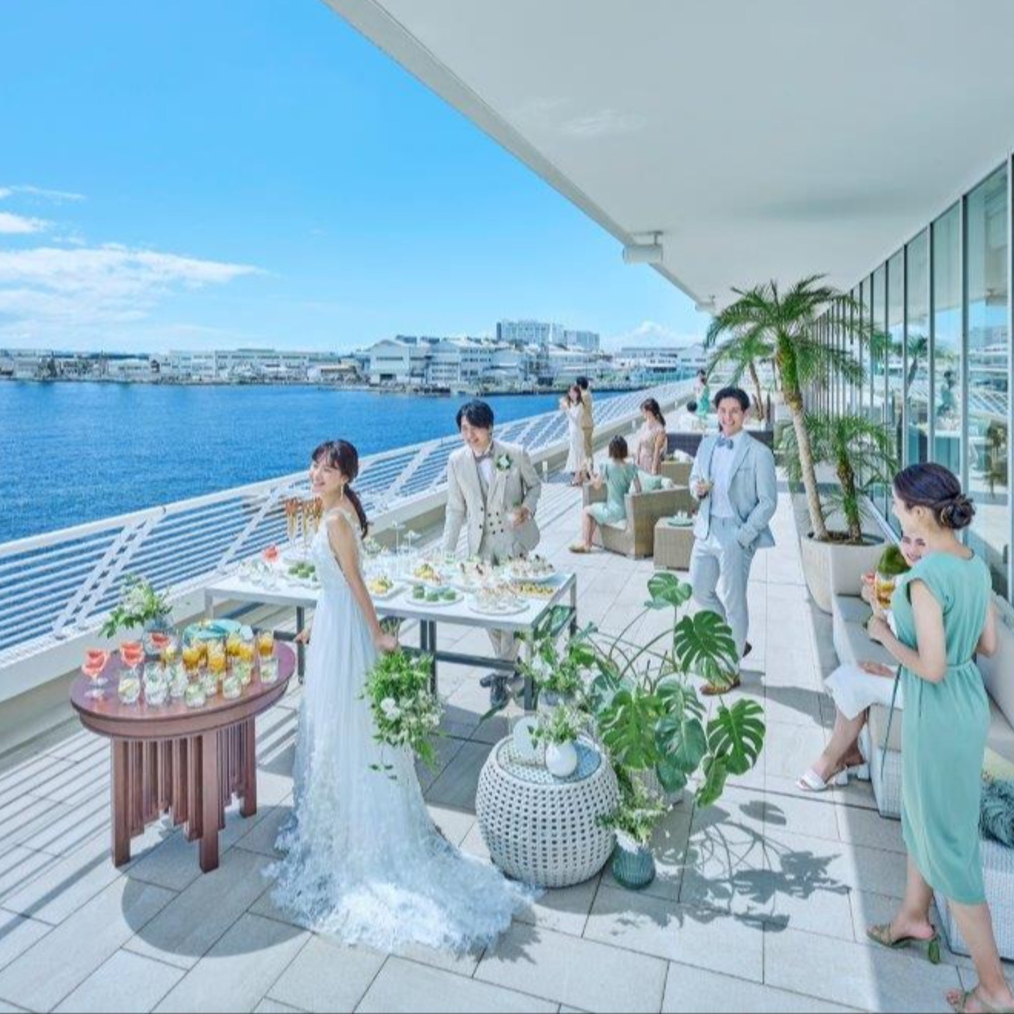 残3【20大150万特典】海絶景★デザートブッフェ体験*感動チャペル×神戸牛試食