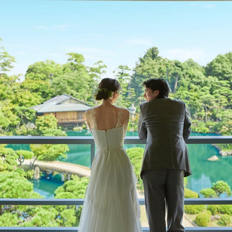 庭園美を望む挙式体験×貸切邸宅でもてなす夏の4万円美食試食×豪華特典付
