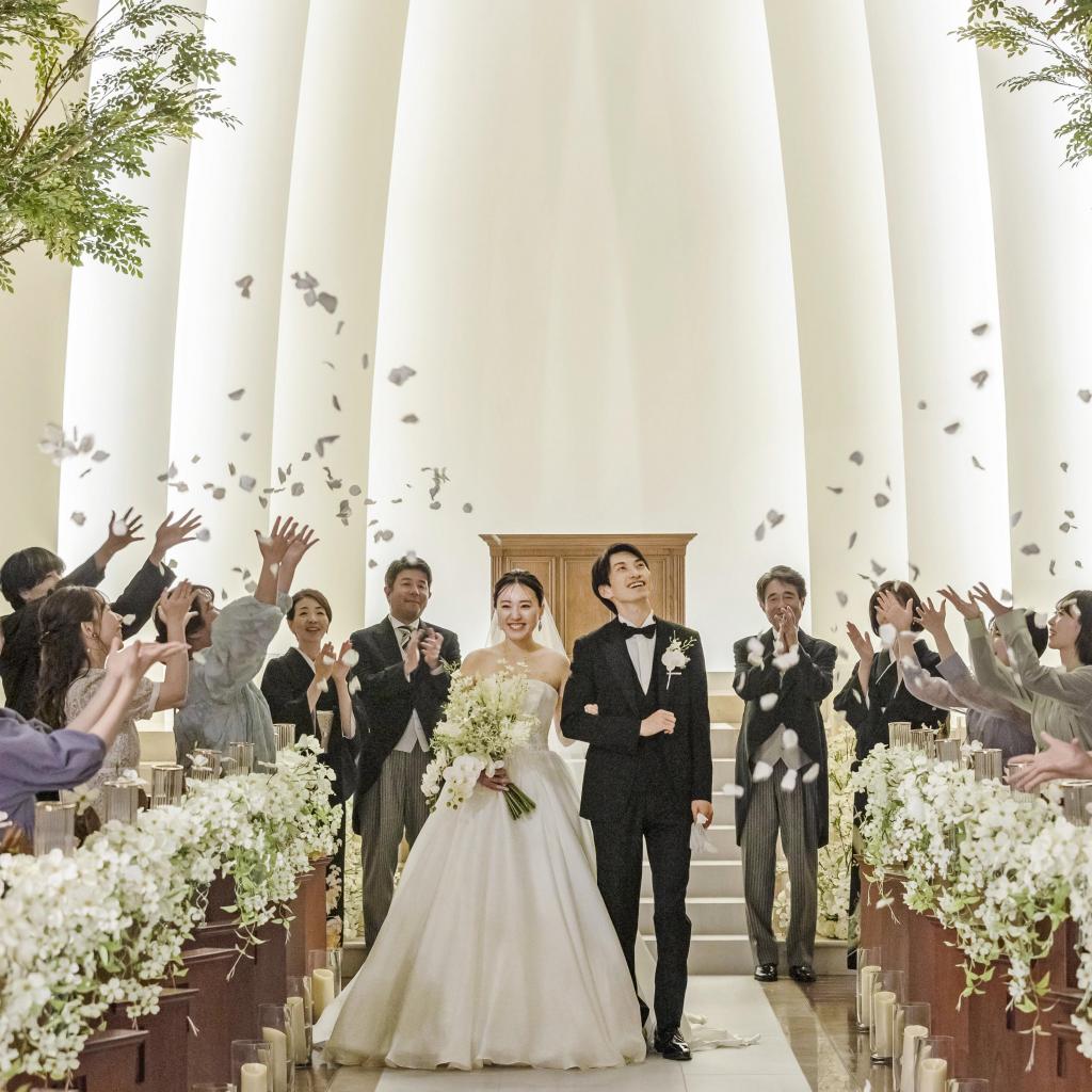 【10名38万～の少人数W】木々溢れる白亜チャペル×国産牛4万試食