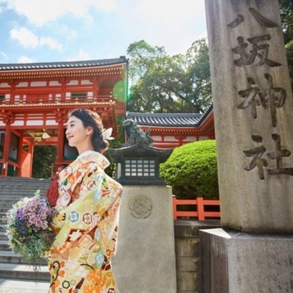 【八坂神社式優待】国宝神社×中村楼で本格和婚体験×和牛や京野菜の2万6品試食