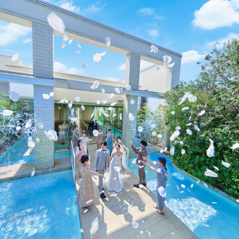 当館人気No1【水景チャペル模擬＆貸切リゾート】豪華試食ALL体験