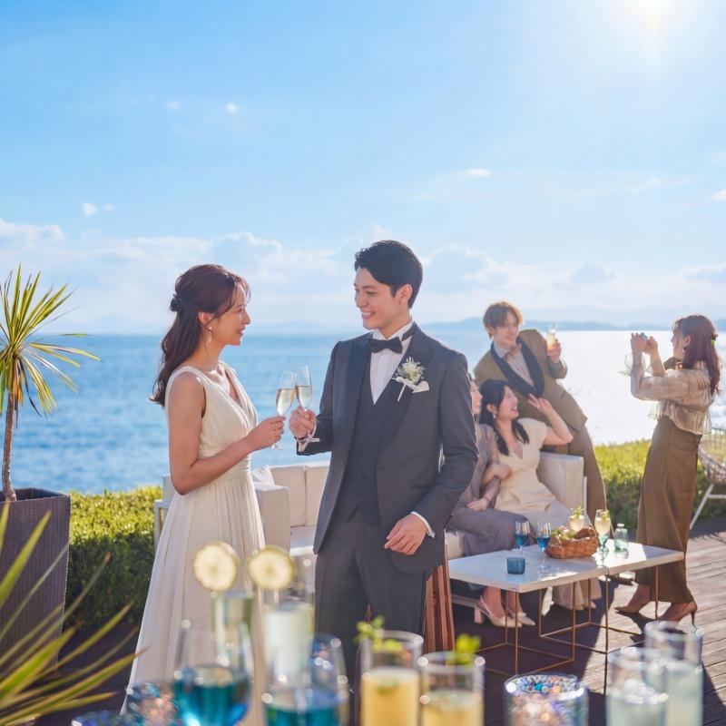 【当館人気No.1】海×緑！ナチュラルリゾート花嫁体験＆絶品試食