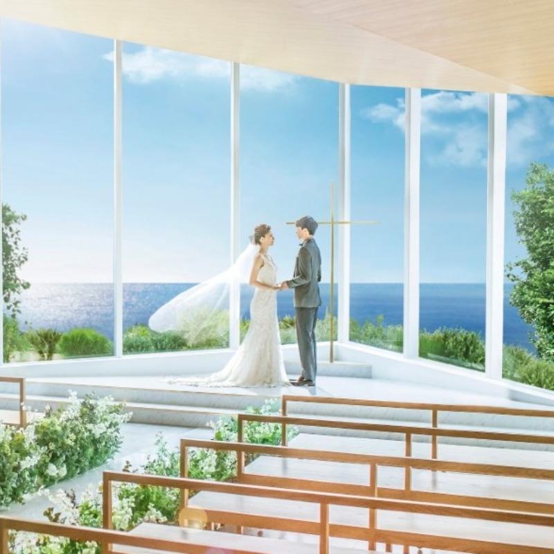 【初見学に人気！全館体験ツアー】海見えチャペル演出×豪華試食