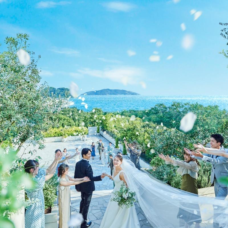 【愛媛で叶う憧れのリゾート婚】絶景オーシャンビュー貸切邸宅＆厳選国産牛コース試食