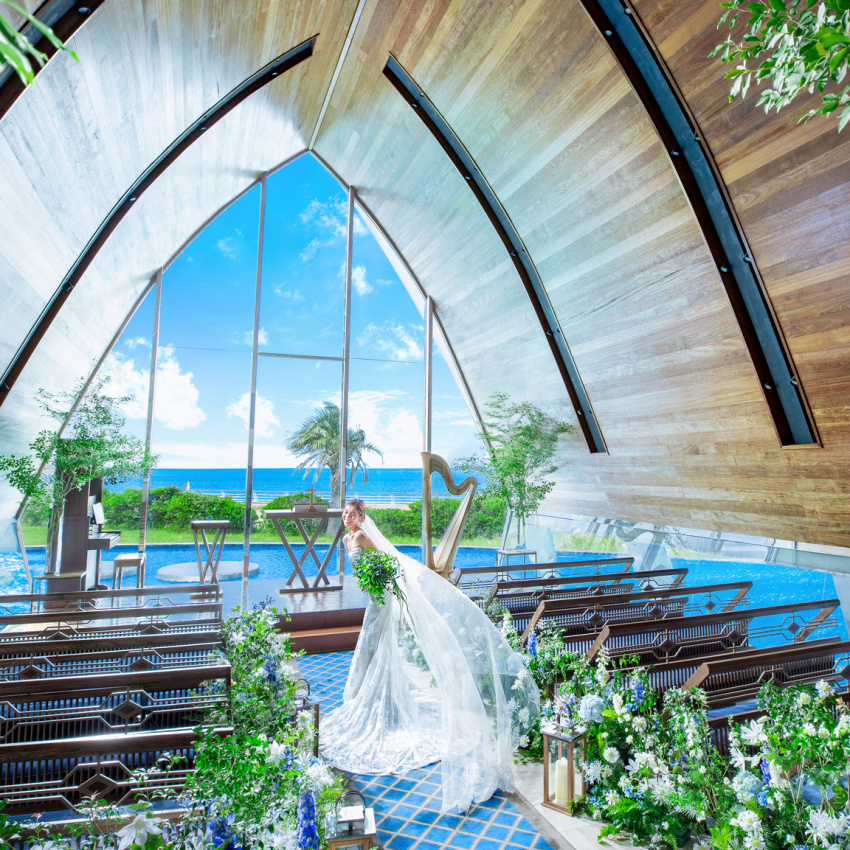 土曜日【限定】来館特典付き／10大特典＆国産牛試食＆絶景チャペル体験